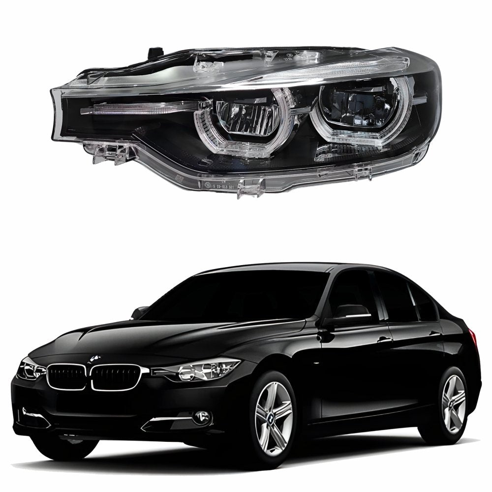 Farol Bmw Serie 3 320i 328i 2016 Até 2018 Black Com Led Sem Reator